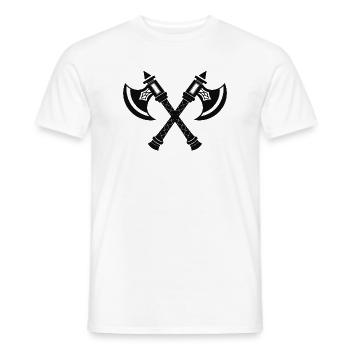 Viking Axes - Men's T-Shirt - white - Front - AI Model Male 178 dark (178cm)