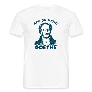 Ach du meine Goethe  Literatur Wortspiel Humor - Männer T-Shirt - Weiß - Vorne - AI Model Male 178 dark (178cm)