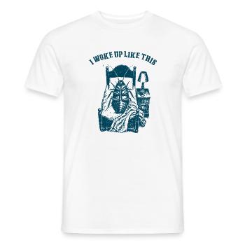 I woke up like this - Kafka - Men's T-Shirt - white - Front - AI Model Male 178 dark (178cm)