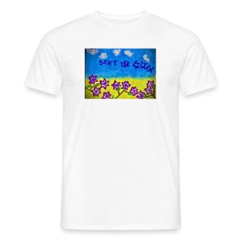 Finde Jesus von Eunice Ahiale  - Men's T-Shirt - white - Front - AI Model Male 178 dark (178cm)
