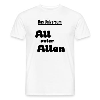 Universum - Männer T-Shirt - Weiß - Vorne - AI Model Male 178 dark (178cm)