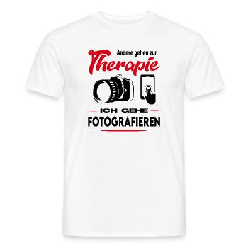 Fotograf Photograph Fotografin Arbeit Beruf - Männer T-Shirt - Weiß - Vorne - AI Model Male 178 dark (178cm)