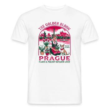 The Golden Bloom Prague Plants Lover - Männer T-Shirt - Weiß - Vorne - AI Model Male 178 dark (178cm)