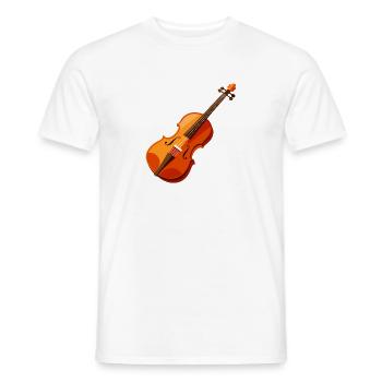 Violin - Men's T-Shirt - white - Front - AI Model Male 178 dark (178cm)