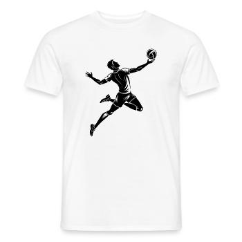 Volleyball player - Men's T-Shirt - white - Front - AI Model Male 178 dark (178cm)