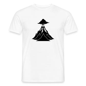 Vulkan - Männer T-Shirt - Weiß - Vorne - AI Model Male 178 dark (178cm)