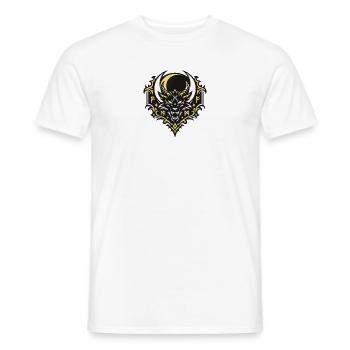 Dragon crown with runic ornaments - Men's T-Shirt - white - Front - AI Model Male 178 dark (178cm)