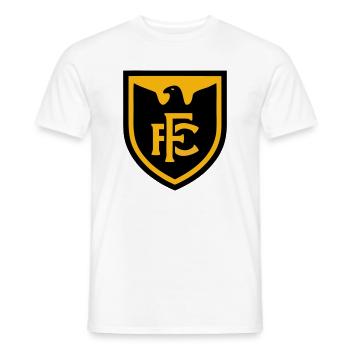 Adler FC Fussball Wappen Logo - Männer T-Shirt - Weiß - Vorne - AI Model Male 178 dark (178cm)