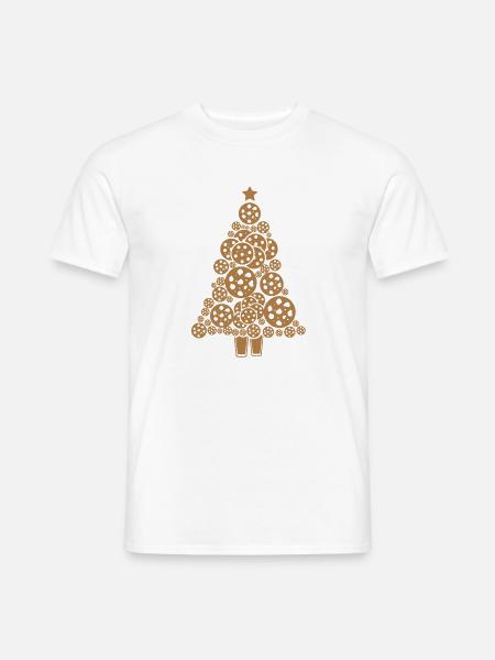 Cookie Weihnachten Weihnachtsplätzchen - Männer T-Shirt - Weiß
