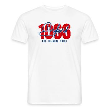 England 1066 – The Turning Point  - Männer T-Shirt - Weiß - Vorne - AI Model Male 178 dark (178cm)