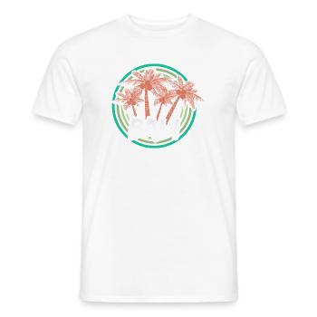 Cadeau pour Bali - T-shirt homme - blanc - Devant - AI Model Male 178 dark (178cm)