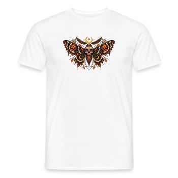 Moth Gothic Halloween - Men's T-Shirt - white - Front - AI Model Male 178 dark (178cm)
