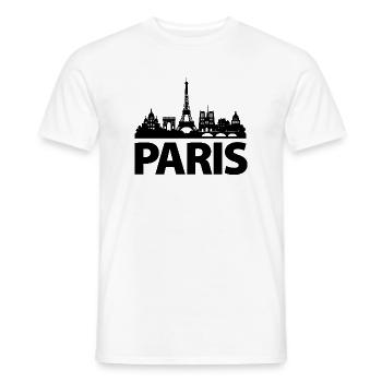 Horizon de Paris - T-shirt homme - blanc - Devant - AI Model Male 178 dark (178cm)