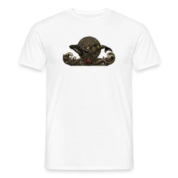 Baleine steampunk avec des gemmes - T-shirt homme - blanc - Devant - AI Model Male 178 dark (178cm)