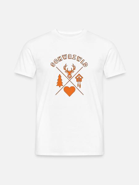 Schwarzwald Liebe  - Männer T-Shirt - Weiß