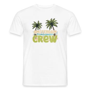Équipe d’Amsterdam - T-shirt homme - blanc - Devant - AI Model Male 178 dark (178cm)