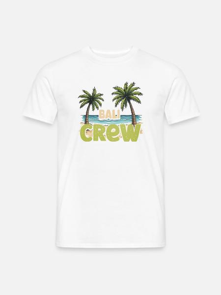 Bali Crew - Männer T-Shirt - Weiß