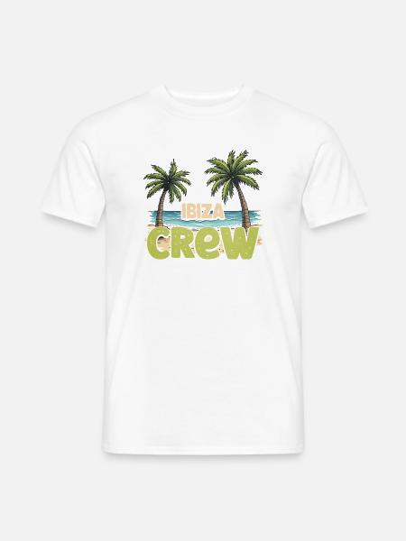 Ibiza Crew - Männer T-Shirt - Weiß