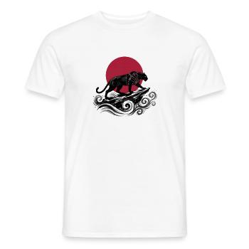 SAMURAI PANTHER - T-shirt homme - blanc - Devant - AI Model Male 178 dark (178cm)