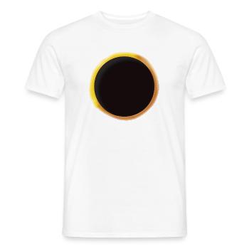 Éclipse solaire 2026 - T-shirt homme - blanc - Devant - AI Model Male 178 dark (178cm)