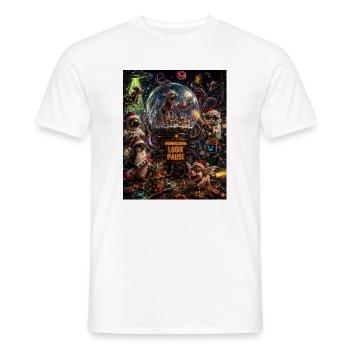 Weihnachtslogik Pause Verrücktes Chaos Humor Pur - Männer T-Shirt - Weiß - Vorne - AI Model Male 178 dark (178cm)