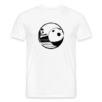 Bowling - Men's T-Shirt - white - Front - AI Model Male 178 dark (178cm)