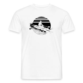 Dessin du rameur - T-shirt homme - blanc - Devant - AI Model Male 178 dark (178cm)