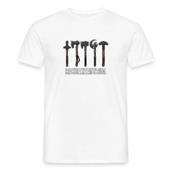 Programmierer Rechenzentrum Wikinger Runen - Männer T-Shirt - Weiß - Vorne - AI Model Male 178 dark (178cm)