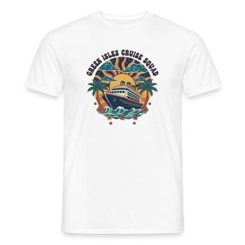 Greek Islands Squad Cruise - Men's T-Shirt - white - Front - AI Model Male 178 dark (178cm)