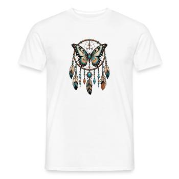 Schmetterling Dreamcatcher - Männer T-Shirt - Weiß - Vorne - AI Model Male 178 dark (178cm)