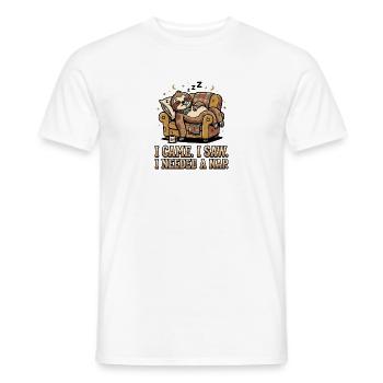 Necesitaba una siesta - Camiseta hombre - blanco - delante - AI Model Male 178 dark (178cm)