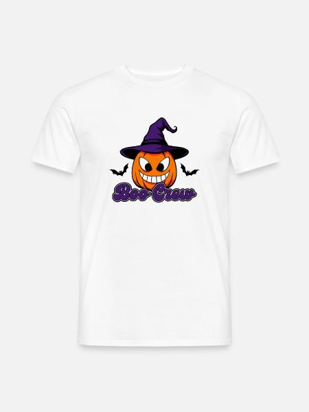 Boo Crew Halloween Kürbis - Männer T-Shirt - Weiß