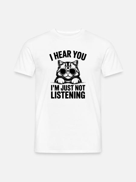 Perserkatze Sprüche Lustiges Perserkatze Geschenk - Männer T-Shirt - Weiß