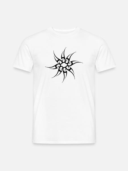Star Tribal - Männer T-Shirt - Weiß