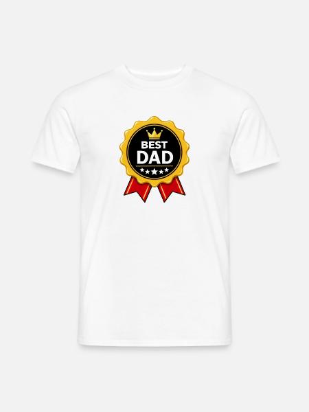 Bester Vater Auszeichnung - Männer T-Shirt - Weiß