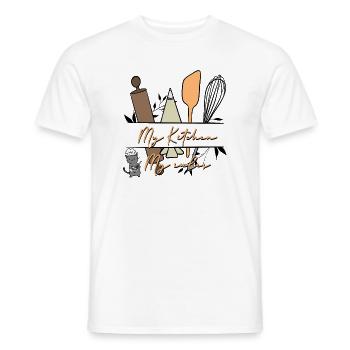 Meine Küche, Meine Regeln - Männer T-Shirt - Weiß - Vorne - AI Model Male 178 dark (178cm)