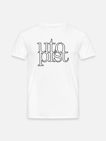 utopist_outline - Männer T-Shirt - Weiß