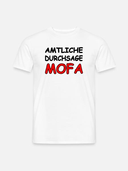 Mofa - Männer T-Shirt - Weiß
