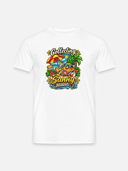 Coole Ananas - Männer T-Shirt - Weiß