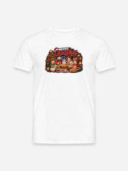 Merry Christmas - Männer T-Shirt - Weiß