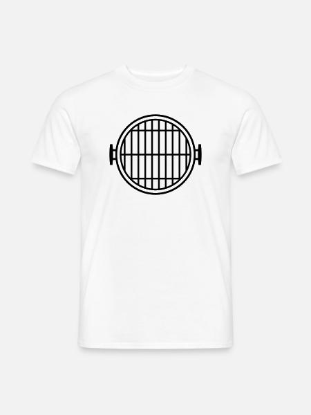 Grill - Männer T-Shirt - Weiß