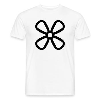 Propeller - Männer T-Shirt - Weiß - Vorne - AI Model Male 178 dark (178cm)