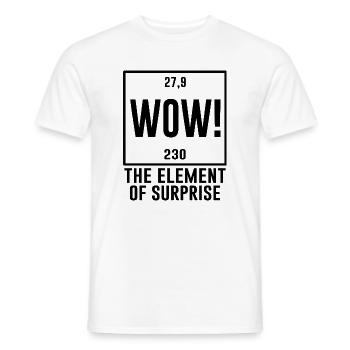 Student Studium Periodensystem Schüler - Männer T-Shirt - Weiß - Vorne - AI Model Male 178 dark (178cm)