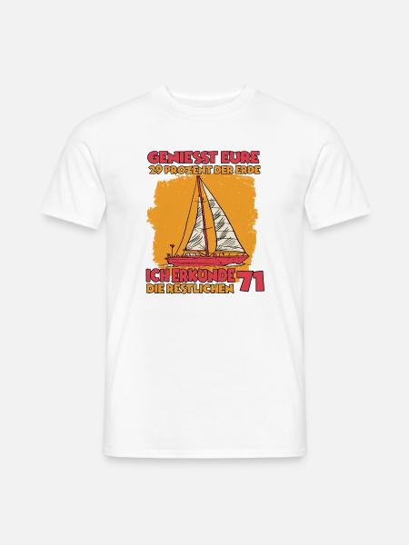 Segler T-shirt Segelschule Hobby Segler - Männer T-Shirt - Weiß