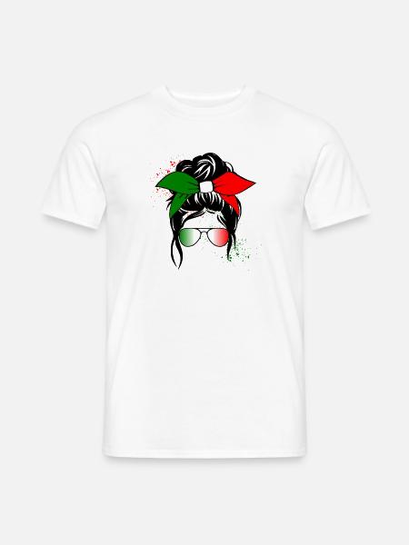 Italia Girl - Männer T-Shirt - Weiß
