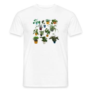 Zimmerpflanzen - Männer T-Shirt - Weiß - Vorne - AI Model Male 178 dark (178cm)
