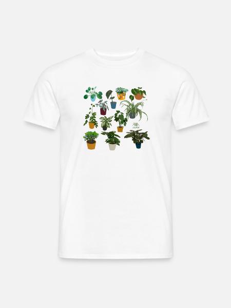 Zimmerpflanzen - Männer T-Shirt - Weiß