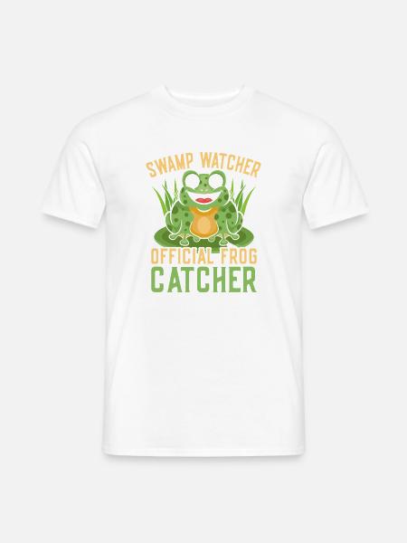 Frog Catcher Swamp Watcher Frog - Männer T-Shirt - Weiß