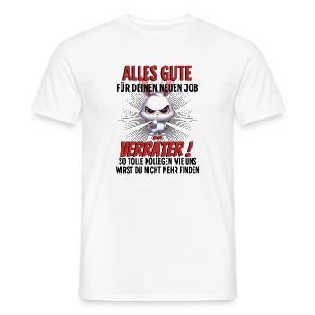 Kollegen Abschied Hase - Männer T-Shirt - Weiß - Vorne - AI Model Male 178 dark (178cm)