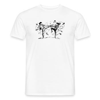 Fight - Männer T-Shirt - Weiß - Vorne - AI Model Male 178 dark (178cm)